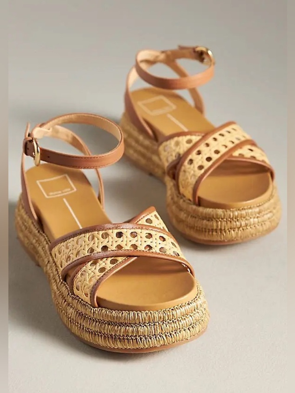 Dolce Vita Wriley Raffia Platform Sandals Anthropologie